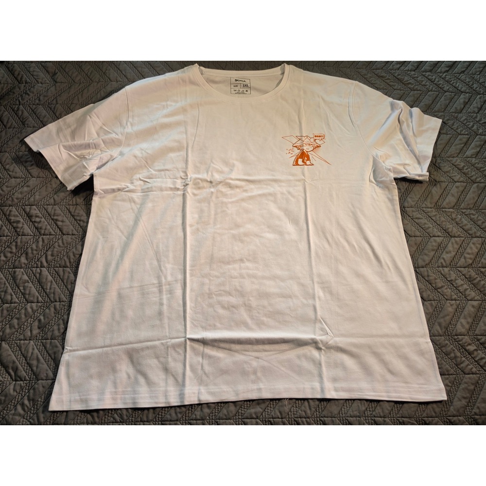 Sora My Hero Academia Bakugo Graphic Tee White Orange Manga Anime Shirt 3XL
